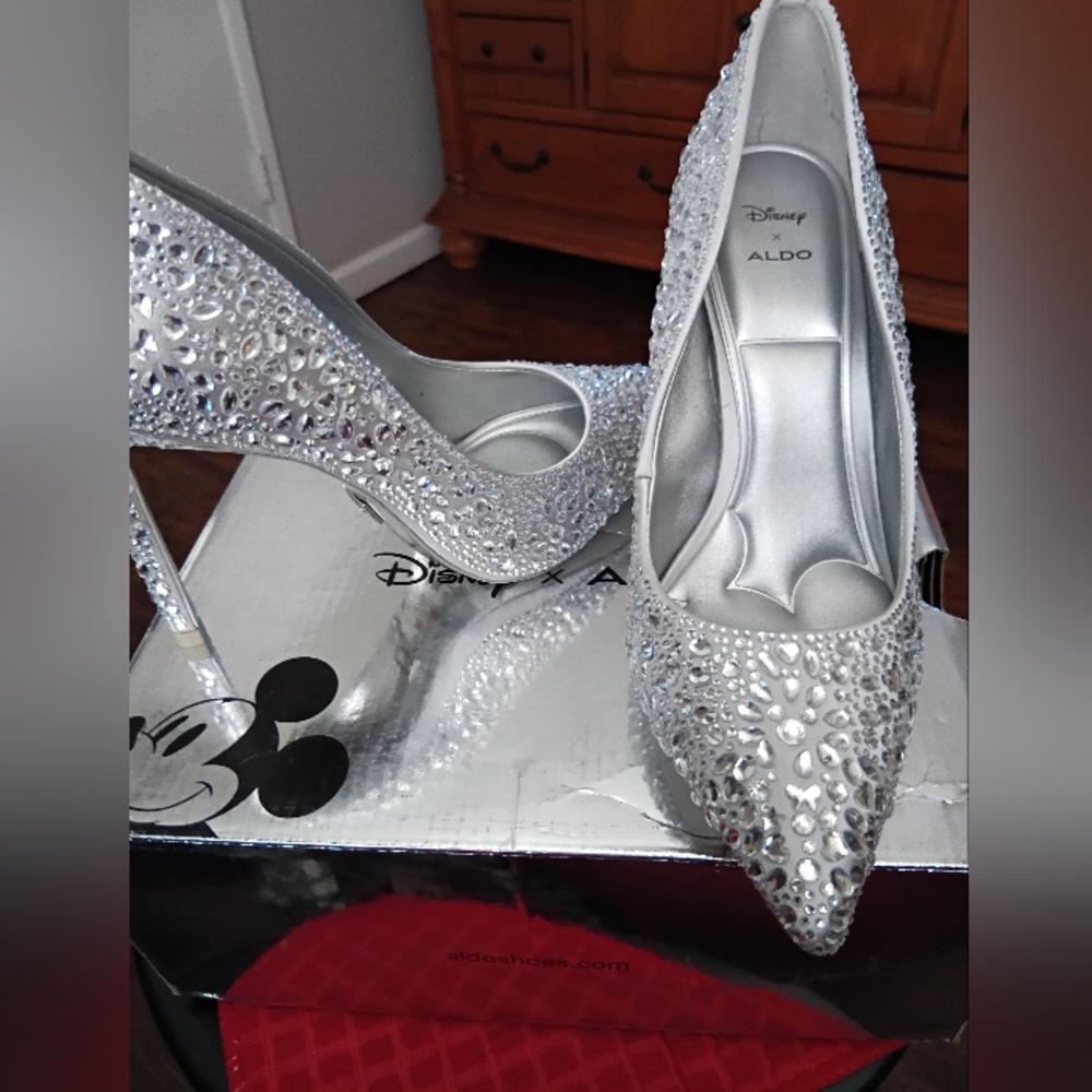Aldo Rhinestone Cinderella Pumps